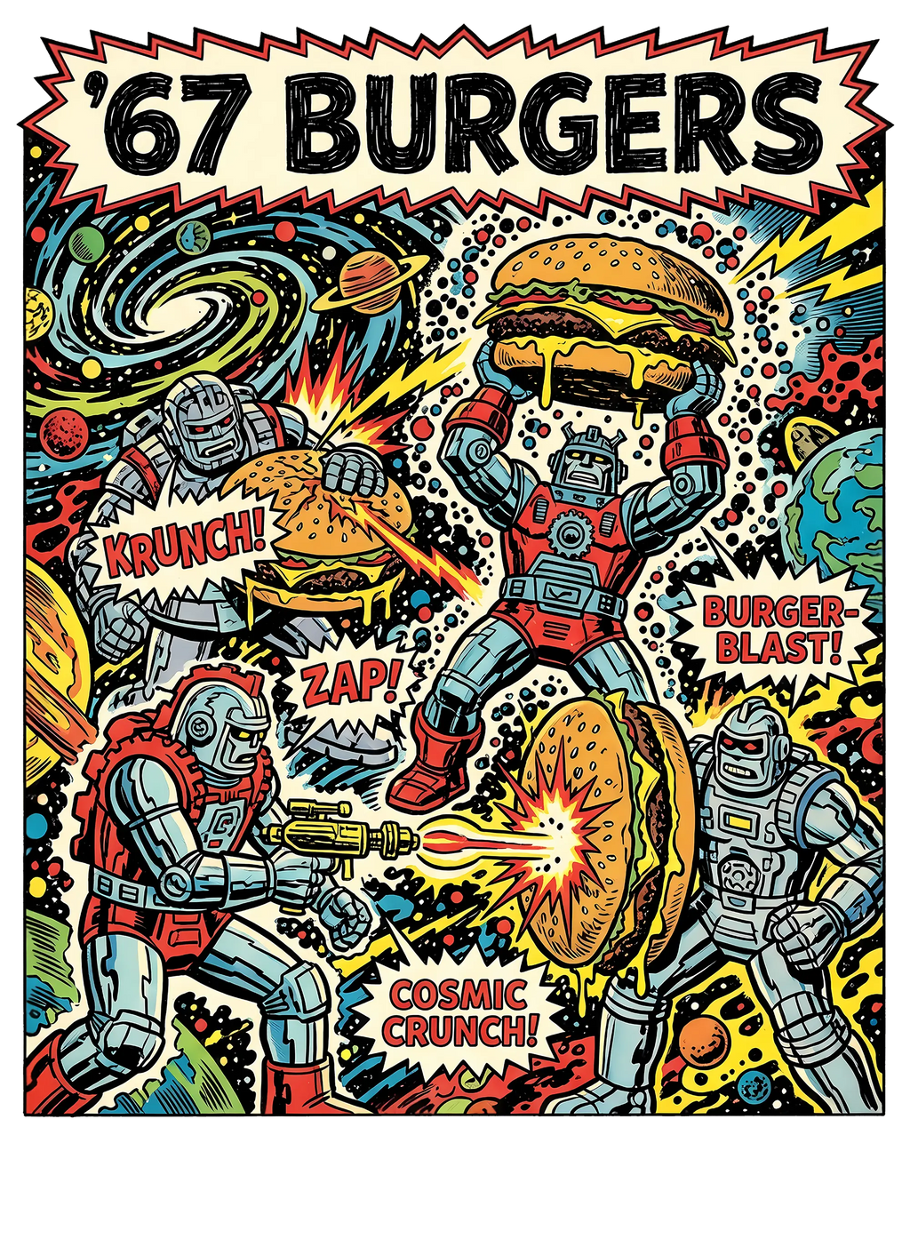 Mikina Burger-Blast Párty